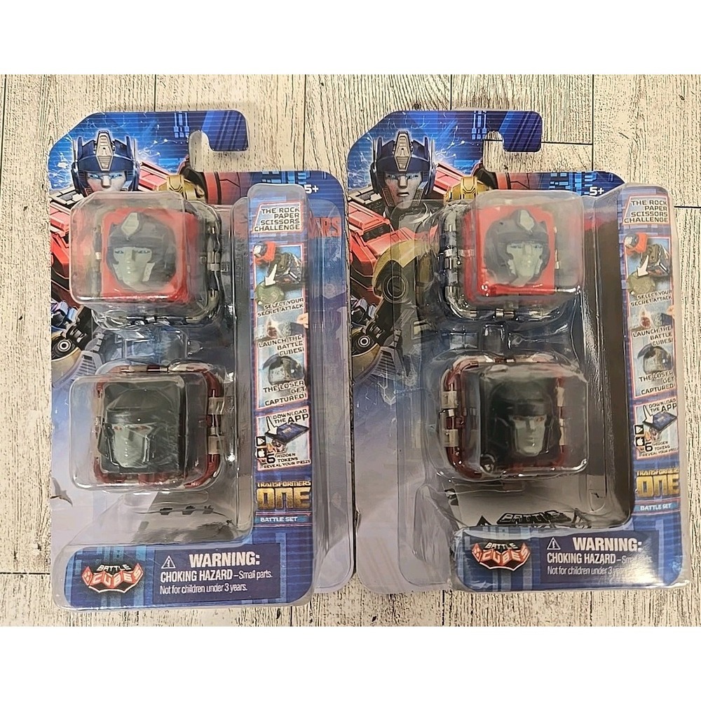 Transformers ONE Battle Cubes Optimus Prime vs Megatron Rock Paper Scissors NEW